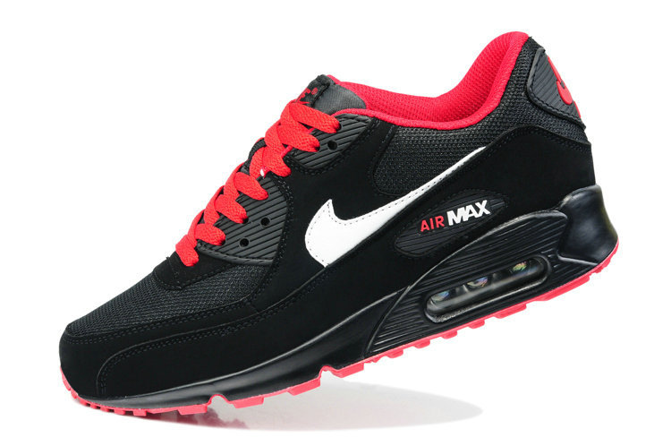 nike air max 90 femme rouge et noir, Nike Air Max 90 Femme Rouge